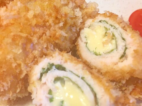 揚げない＊大葉チーズのチキンロールカツ